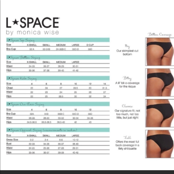 L *SPACE BELLA TILLEY BIKINI BOTTOM NWT LARGE - Picture 8 of 8